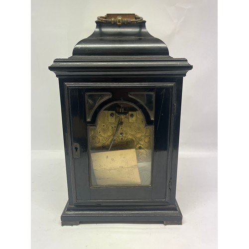 5004 - RICHARD VICK OF LONDON: An early 18th Century triple fusee bracket clock striking and chiming on sev... 