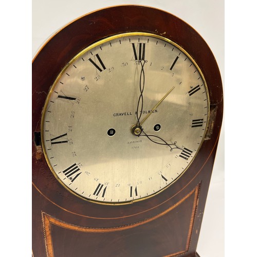 5008 - GRAVELL & TOLKIEN OF LONDON: A Regency mahogany twin fusee ting-tang quarter striking bracket clock,... 