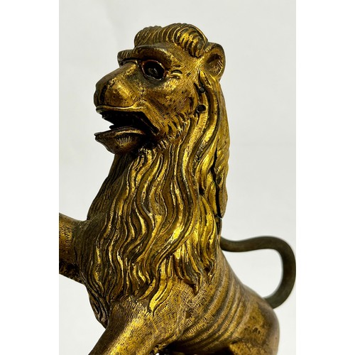 5024 - An exceptionally rare early 17th Century Augsburg automaton clock in the form of a rampant lion, tho... 