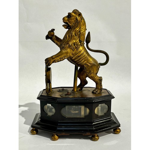 5024 - An exceptionally rare early 17th Century Augsburg automaton clock in the form of a rampant lion, tho... 