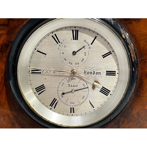 5020 - CHARLES MCCABE OF LONDON: A 19th Century marine two day chronometer, the silvered engraved dial with... 