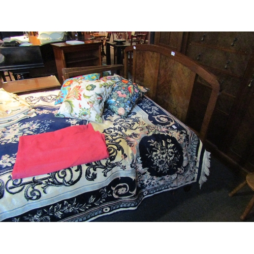 1011 - An early 20th Century double bed, 120cm tall x 210cm long x 140cm wide