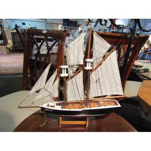 1108 - A model of 'Bluenose' sailing vessel, 36cm high