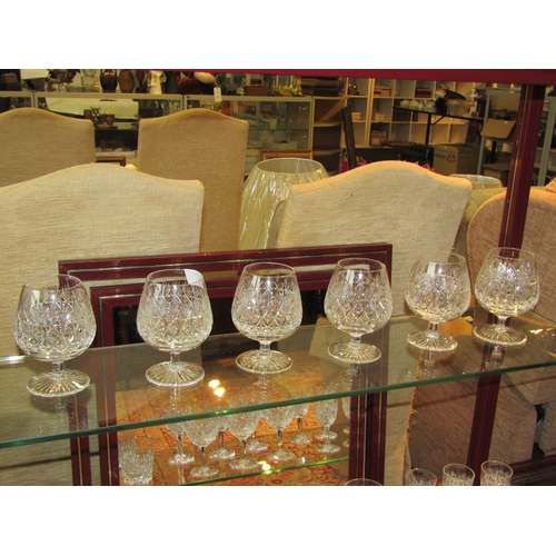 1131 - A Webb crystal table service of drinking glasses, four sets of six