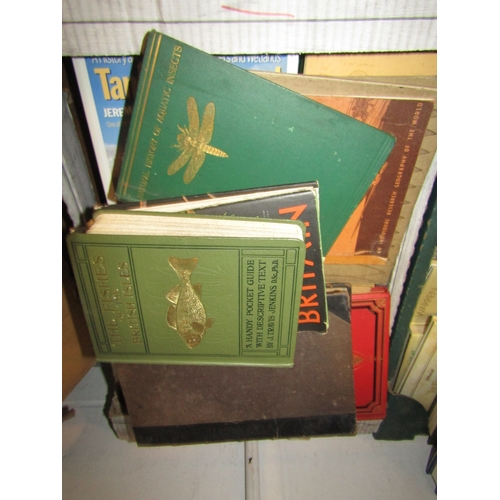 1205 - Two boxes of natural history works, mostly 20th Century including birds and bird watching, butterfli... 