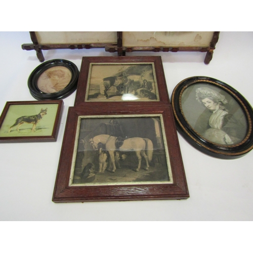 1246 - A selection of picture and frames including Victorian examples