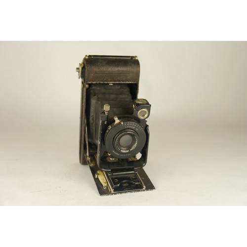 1383 - A cased Beier Rifax 6x6 folding camera & a Houghton Butcher Carbine 122 folding camera, Cooke Lens L... 