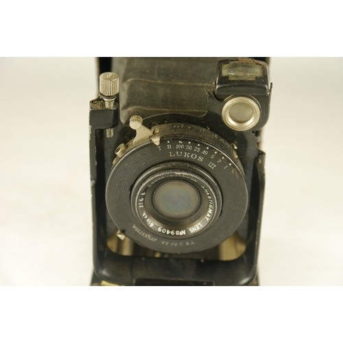 1383 - A cased Beier Rifax 6x6 folding camera & a Houghton Butcher Carbine 122 folding camera, Cooke Lens L... 