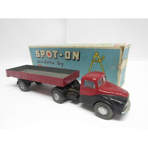 5121 - Five repainted Triang Spot-On diecast model commercial vehicles in original blue card boxes, to incl... 