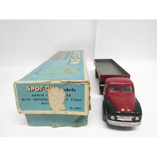 5121 - Five repainted Triang Spot-On diecast model commercial vehicles in original blue card boxes, to incl... 