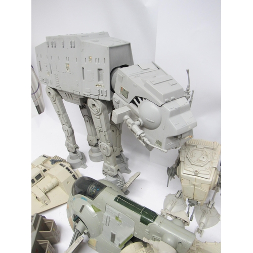 5014 - A collection of loose and playworn vintage LFL Kenner/Palitoy Star Wars vehicles to include Milleniu... 