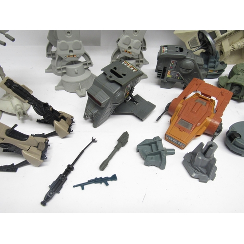 5017 - A collection of loose and playworn vintage LFL Kenner/Palitoy Star Wars vehicles, Mini Rigs, accesso... 