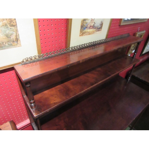 4019 - In the manner of Gillows of Lancaster, a circa 1820 Regency flame mahogany chiffonier, the raised tw... 