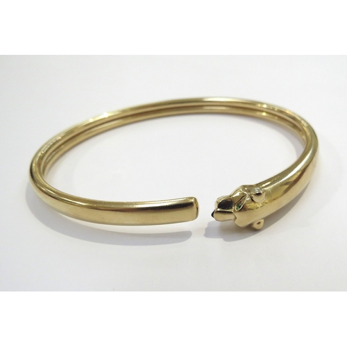 6074 - CARTIER; Panthère de Cartier bracelet, 18ct yellow gold the panther having an onyx nose and set with... 