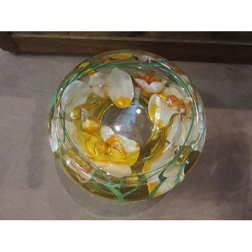 4008 - An Emilio Robba Paris glass flower bowl,18cm diameter