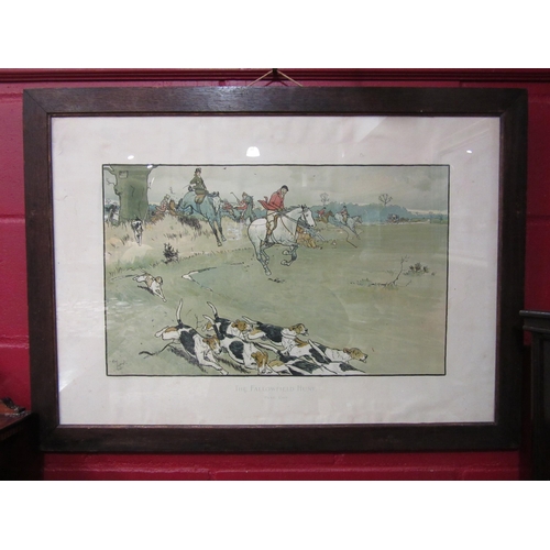 4098 - A pair of Edwardian oak framed Cecil Aldin prints of 