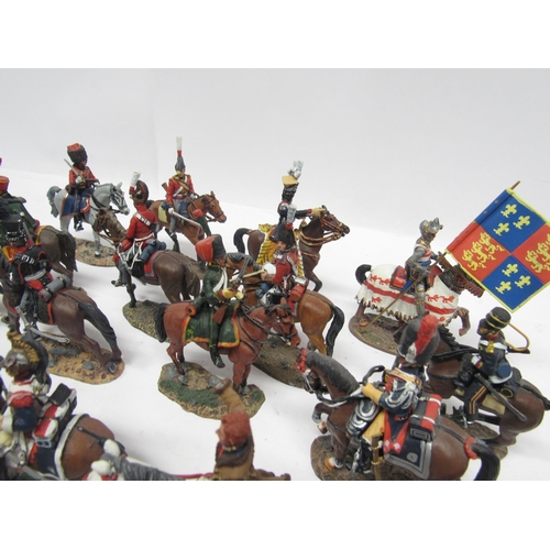 5079 - A collection of loose Del Prado painted metal figures of mounted soldiers including Napoleonic War, ... 