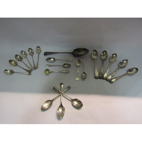 4245 - A quantity of plated flatware, mainly spoons