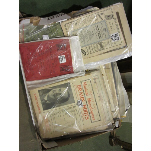 4231 - A box of assorted ephemera including a Victorian scrap album, various prints, booklets etc.