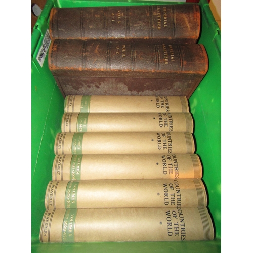 2061 - Two boxes of books including Waverley Countries of the World Hammerton (J.A) (Ed.); 4000 photographs... 