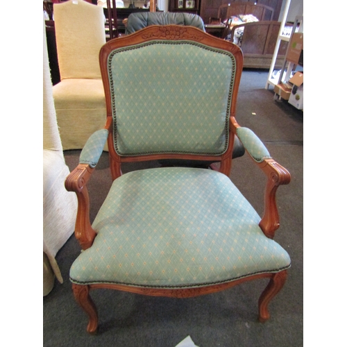 1111 - A French 19th Century style Fauteuil armchair