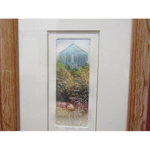 1040 - SALLY WINTER (XX/XXI): Three pine framed and glazed colour etchings 