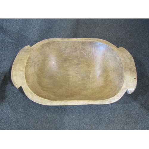 1101 - A large adz hewn dough trough, 71cm long x 45cm wide