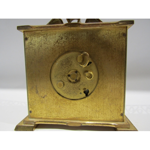 1249 - A Luxor clock with brassed finish, in original case