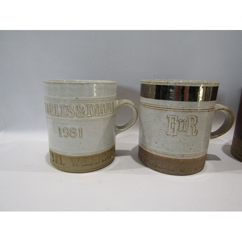 1221 - Five Robin Welch commemorative mugs