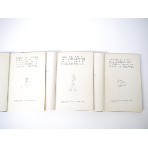 9069 - A.A. Milne, three Winnie-the-Pooh series stories, all published London, Methuen, all illustrated E.H... 