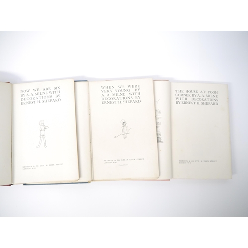 9071 - A.A. Milne, 3 titles: 'Now We Are Six', London, Methuen, 1927, 1st edition, illustrations by E.H. Sh... 