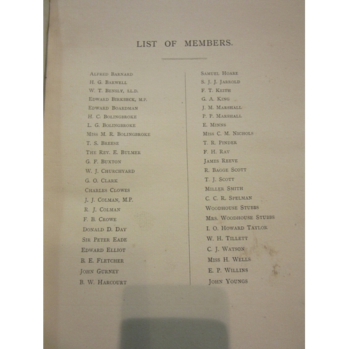 4011 - A Norwich Art Circle Catalogue of the First Exhibition held at The Society's Room, September 1885, a... 