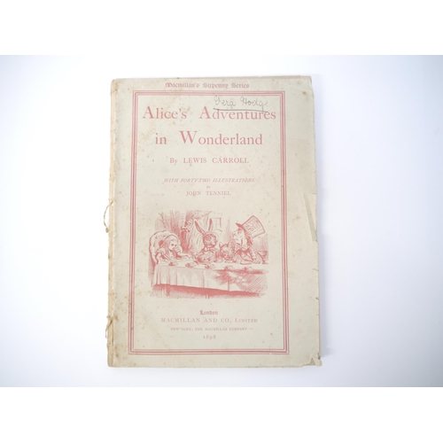 9073 - Lewis Carroll: 'Alice's Adventures in Wonderland', ill. John Tenniel, London, Macmillan, 1898, 1st M... 