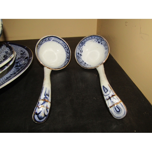 4183 - A selection of Burleigh Ware table wares including meat plates, gravy jugs and ladles