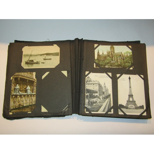 4268 - Two early 20th Century postcard albums and two early 20th Century stamp albums (4)