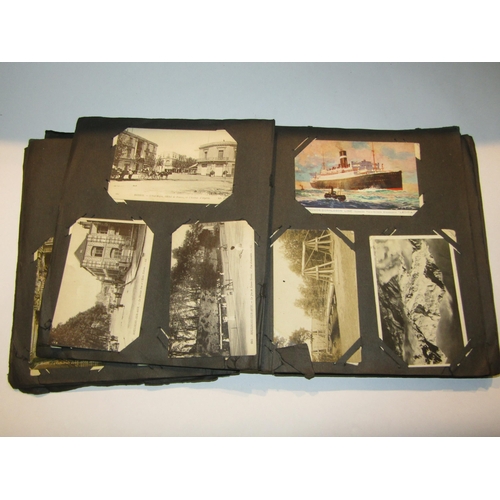 4268 - Two early 20th Century postcard albums and two early 20th Century stamp albums (4)