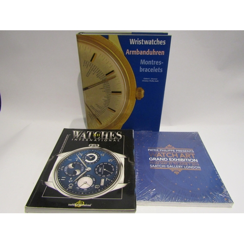 4415 - Three volumes on wristwatches including Patek Philippe Watch Art Grand Exhibition catalogue 2015 etc... 