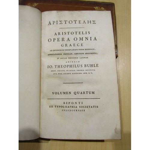 1362 - Two boxes of classics books, including Tacitus, 4 volumes; Livy, 10 volumes; Aristotle's works, 5 vo... 