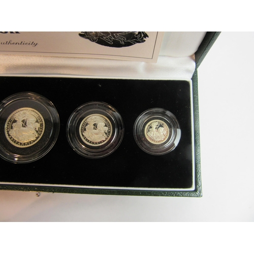 4289 - A cased 1997 Royal Mint Britannia silver proof four coin set