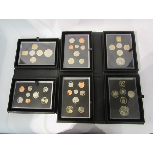 4306 - Three cased and boxed Royal mint proof coin sets for 2018, 2019 and 2020