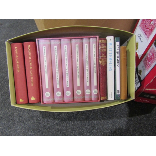 1390 - Four boxes of assorted books and ephemera including various tourist guides, 1930's 