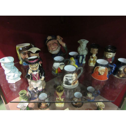 4280 - A collection of Toby jugs and Yarmouth Pottery tankards to include Royal Doulton 