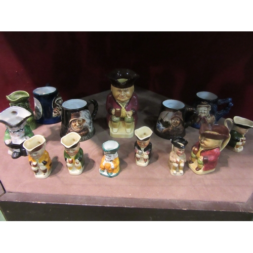 4280 - A collection of Toby jugs and Yarmouth Pottery tankards to include Royal Doulton 