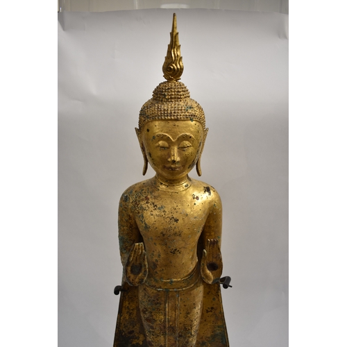 8629 - An Ayutthaya standing Buddha in the U Thong B Style with hands held up in 