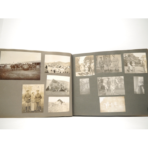 9336 - (Horses, WWI, South Notts Hussars, Sporting.) An early 20th Century photograph album containing 740+... 