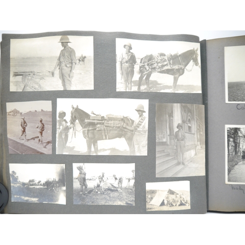 9336 - (Horses, WWI, South Notts Hussars, Sporting.) An early 20th Century photograph album containing 740+... 