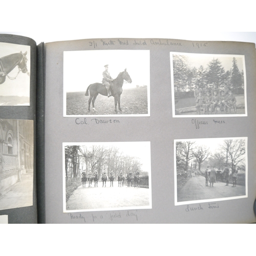 9336 - (Horses, WWI, South Notts Hussars, Sporting.) An early 20th Century photograph album containing 740+... 