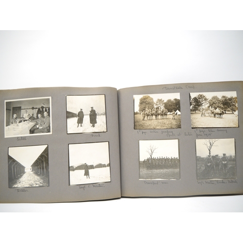 9336 - (Horses, WWI, South Notts Hussars, Sporting.) An early 20th Century photograph album containing 740+... 