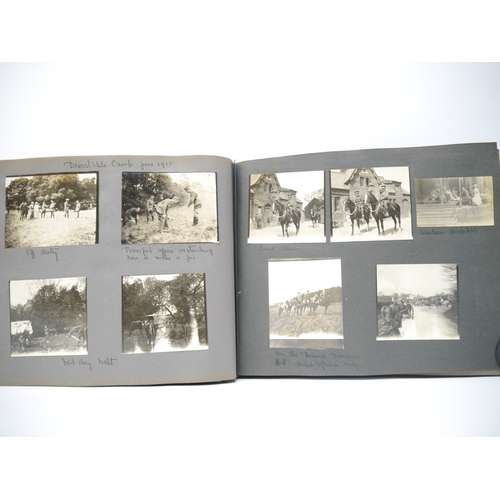 9336 - (Horses, WWI, South Notts Hussars, Sporting.) An early 20th Century photograph album containing 740+... 