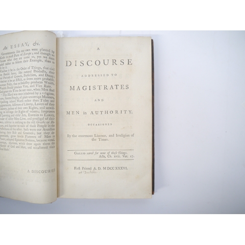 9353 - (Tar Water, Medicine etc.) George Berkeley, Bishop of Cloyne: 'A Miscellany, containing Several Trac... 